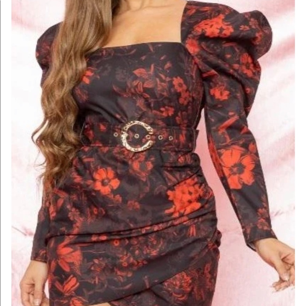 Red Floral Dress